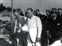 1935 – Salih Bozok’la Florya’daki deniz köşkünün inşaatını denetliyor